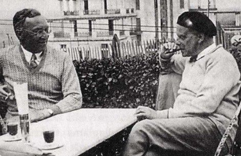 Kandinsky and Paul Klee talk and share ideas at Bauhaus- Germany