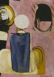 Moroccans praying in Matisse artwork