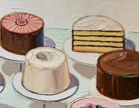 Picturesque Cake Details Wayne Thiebaud