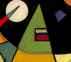 Russian flag in Black and violet by Kandinsky