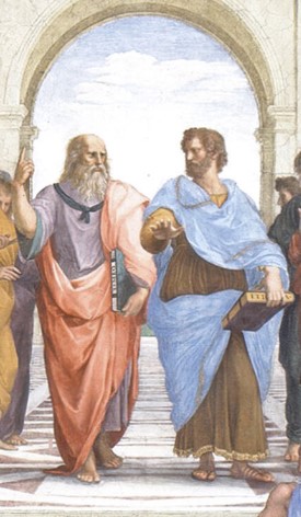 why-is-plato-pointing-up-in-the-school-of-athens