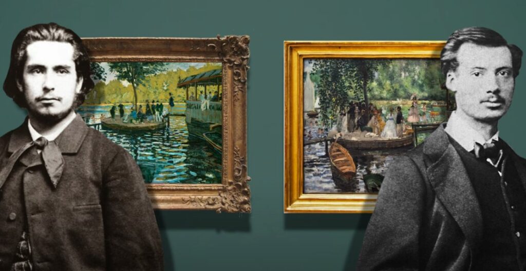 Bain à la Grenouillère Monet & Renoir Pierre