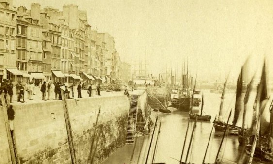 France Le Havre Harbour Old Photo 1870