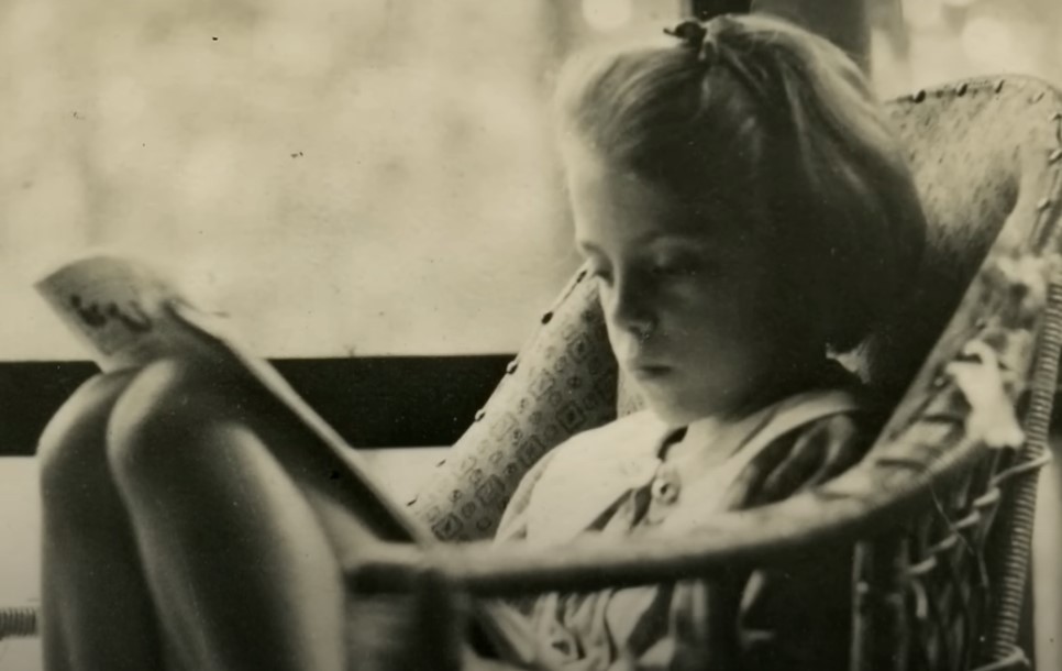  Joan Mitchell at age 11 author of Posted reading a poem 