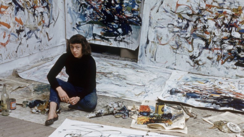Joan Mitchell Painting in Paris, France, September 1956.