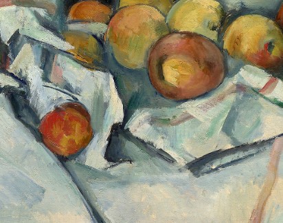 Texture in The Basket of Apples by Paul Cézanne