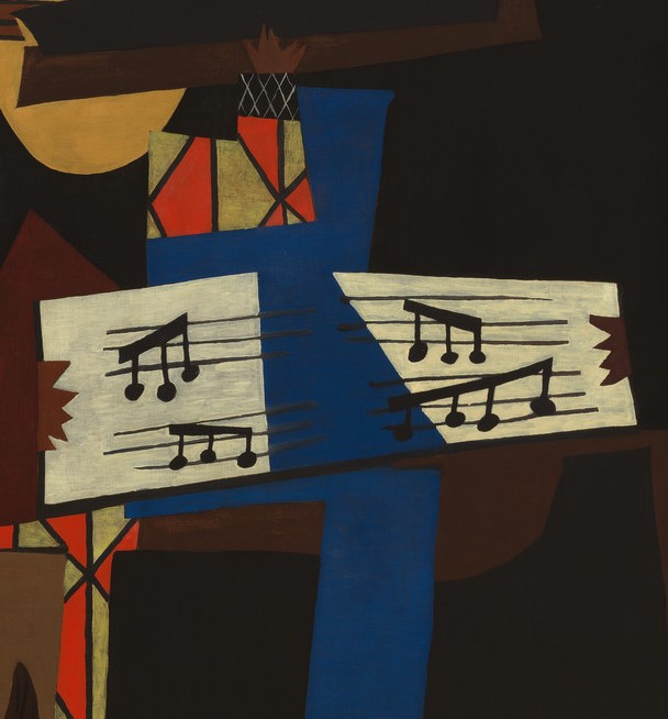 Score in Picasso musicians