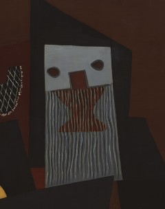 Wooden comb shape for the monk's face in Picasso's Three Musicians