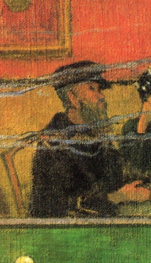 The letter carrier Joseph Roullin friend of Vincent van Gogh Paul Gauguin's night cafe in Arles