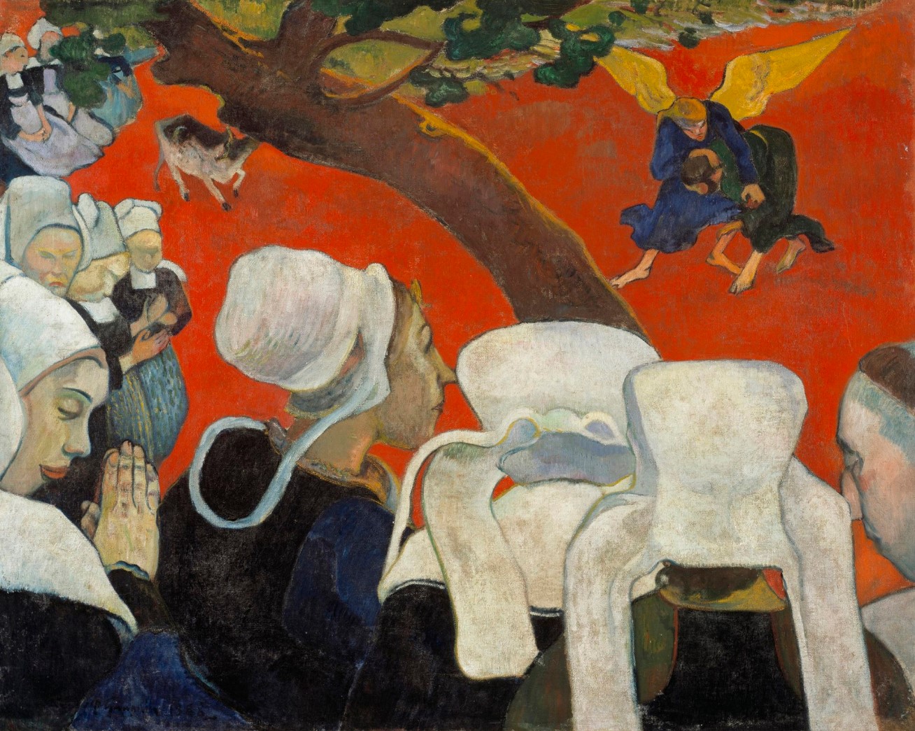 Vision After The Sermon By Paul Gauguin 1888