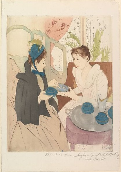 Afternoon Tea Party Mary Cassatt 1890–1891