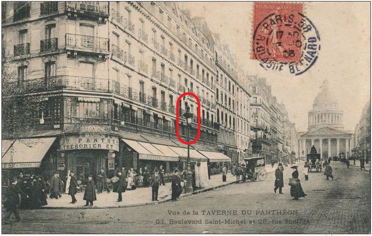 Boulevard Saint Michel in Paris in the 1900s where Sonia Delaunay was inspired by her artwork