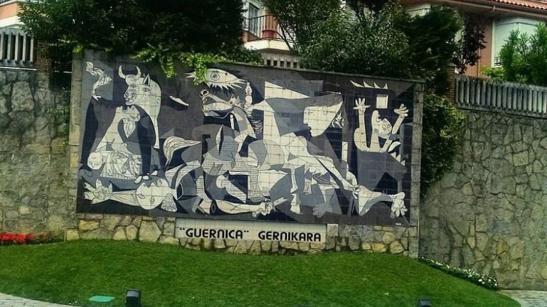 Picasso's Guernica mural is located in the town of Guernica, in the Basque Country.