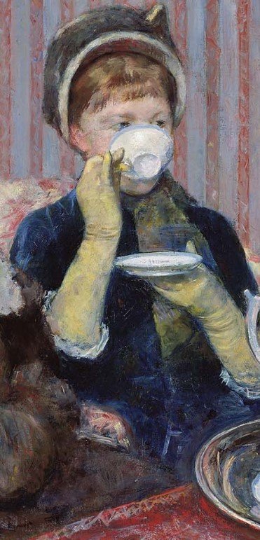 Five o Clock Tea Mary Cassatt【1880】