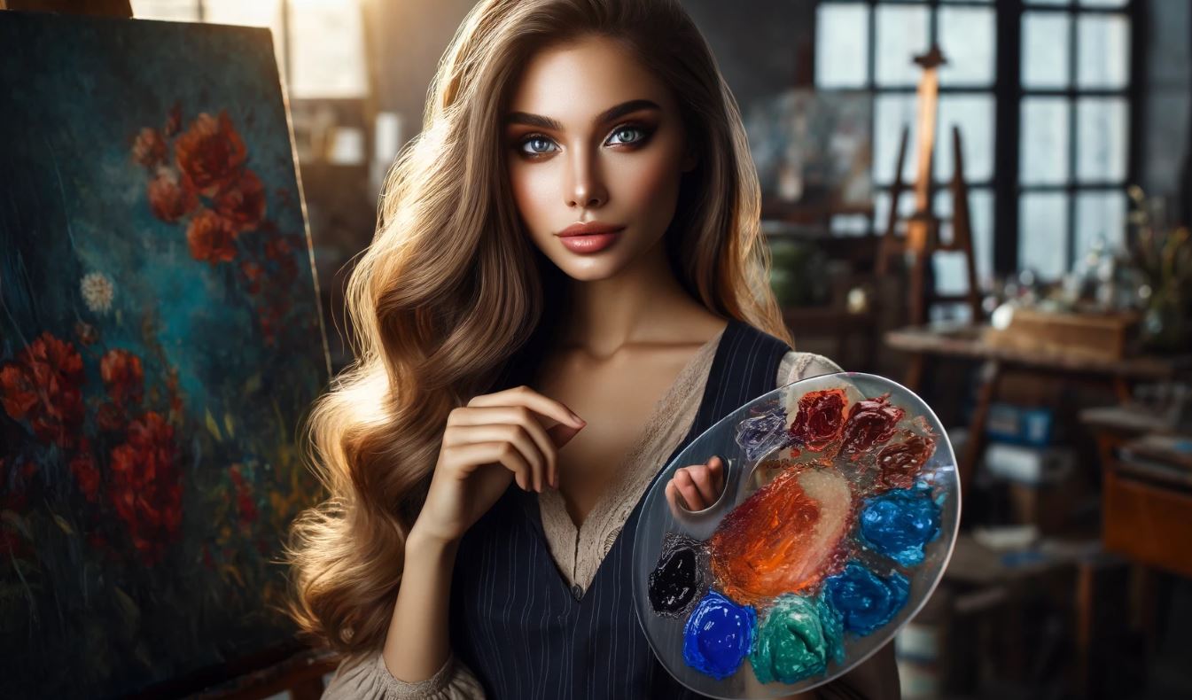 Palette to make your mixtures of oil paints Oil Painting Kit For Beginners 